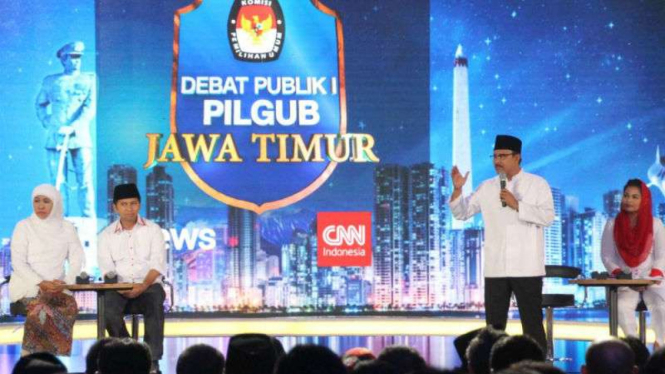 Debat Publik Pilgub Jawa Timur, 10 April 2018.