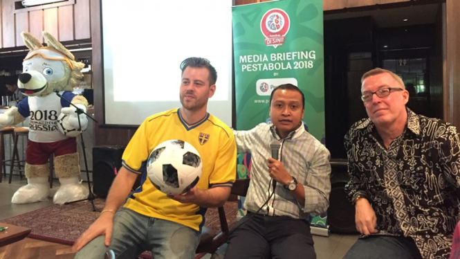 Konferensi pers Pestabola di Jakarta