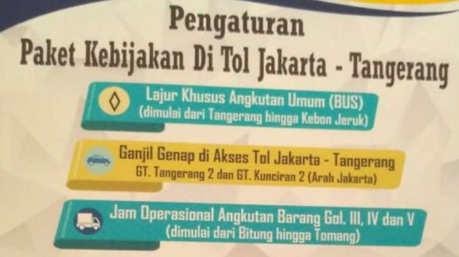 Ganji genap di tol Tangerang