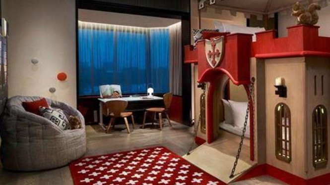 Kamar khusus anak di Hotel Shangri-La Singapura