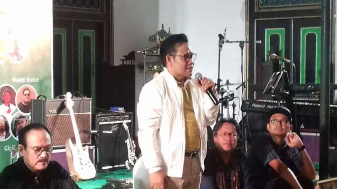 Ketua Umum PKB Muhaimin Iskandar di acara sosialisasi 4 pilar di Yogyakarta