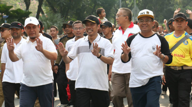 Presiden PKS Sohibul Iman dan ribuan kader ke Balai Kota DKI