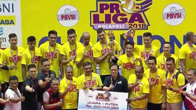 Surabaya Bhayangkara Samator juara Proliga 2018