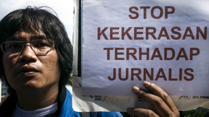 Aksi Stop Kekerasan Terhadap Jurnalis (ilustrasi)