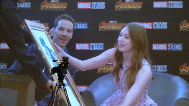 Benedict Cumberbatch dan Karen Gillan