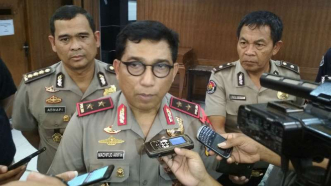 Kepala Polda Jawa Timur, Inspektur Jenderal Polisi Machfud Arifin, di Markas Surabaya pada Rabu, 18 April 2018.
