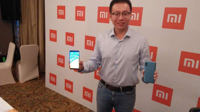 Head of Southeast Asia and Country Head Xiaomi Indonesia, Steven Shi, saat peluncuran Redmi Note 5.