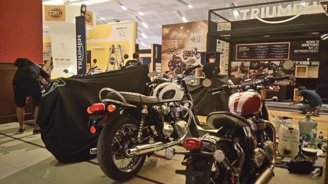 Stan motor Triumph di IIMS 2018