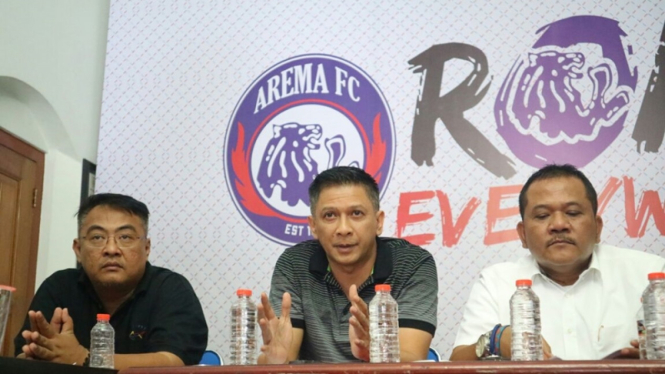 Konferensi pers manajemen Arema FC