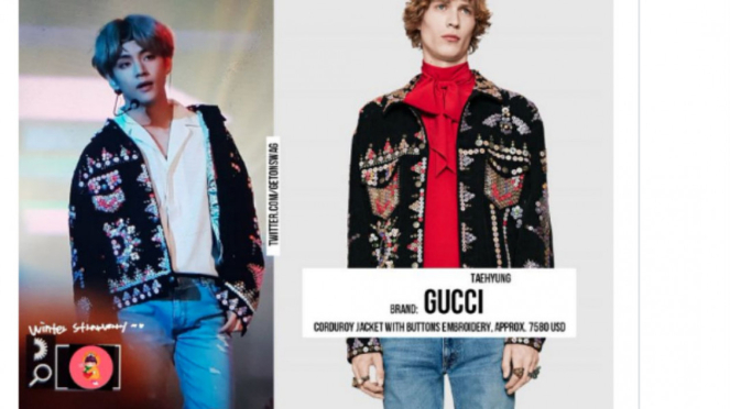 Gucci Corduroy Jacket with Buttons Embroidery