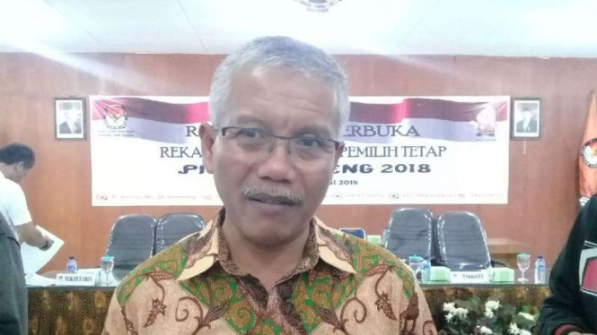 Ketua KPU Jateng Joko Purnomo saat penetapan DPT Pilgub 