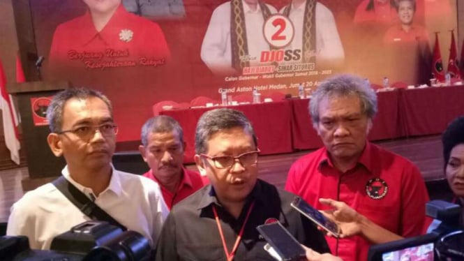 Sekretaris Tim Kampanye Nasional (TKN) Jokowi-Ma'ruf Amin, Hasto Kristiyanto.