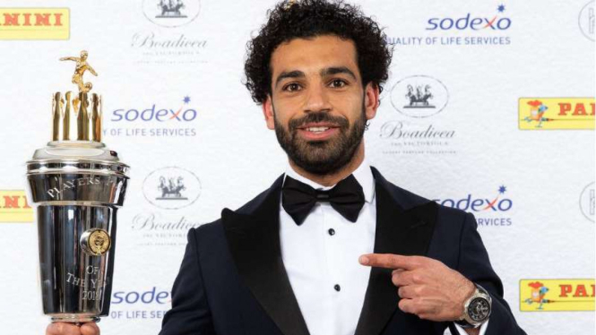 Winger Liverpool, Mohamed Salah, sabet gelar Pemain Terbaik Premier League