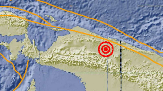 Gempa bumi 5,2 SR mengguncang wilayah Kabupaten Jayapura, Papua.