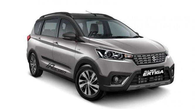 Rendering Ertiga Crossover.