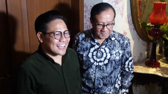 Cak Imin bertemu dengan Akbar Tanjung di Jakarta, 25 April 2018