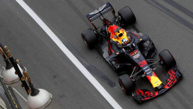 Pembalap Red Bull Racing, Daniel Ricciardo.