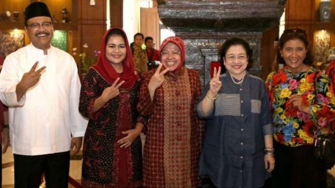 Gus Ipul, Puti, Tri Rismaharini, Megawati, dan Susi Pudjiastuti.