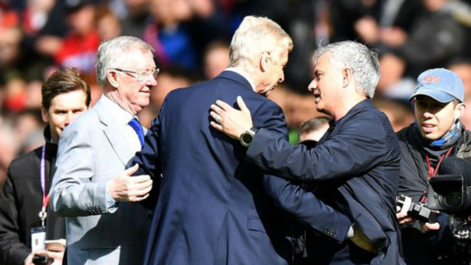 Arsene Wenger, Sir Alex Ferguson, dan Jose Mourinho