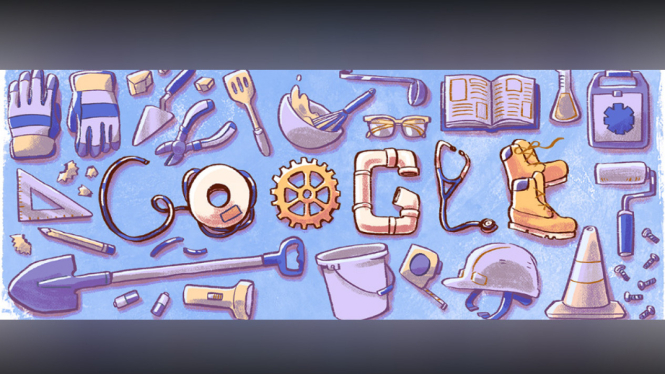 Google Doodle Hari Buruh Internasional