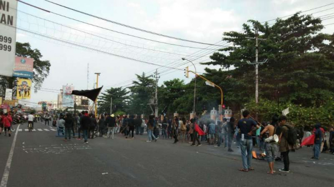 Aksi May Day di Yogyakarta.