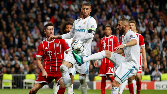 Pertandingan Real Madrid melawan Bayern Munich di Liga Champions