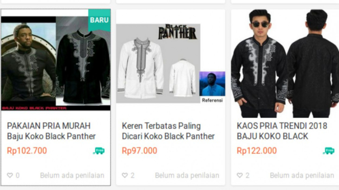 Baju koko Black Panther