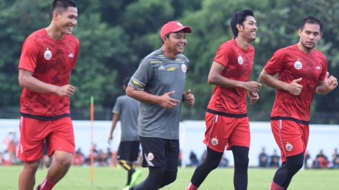 Tiga penjaga gawang Persija, Andritany Ardhiyasa, Daryono dan Rizky Darmawan