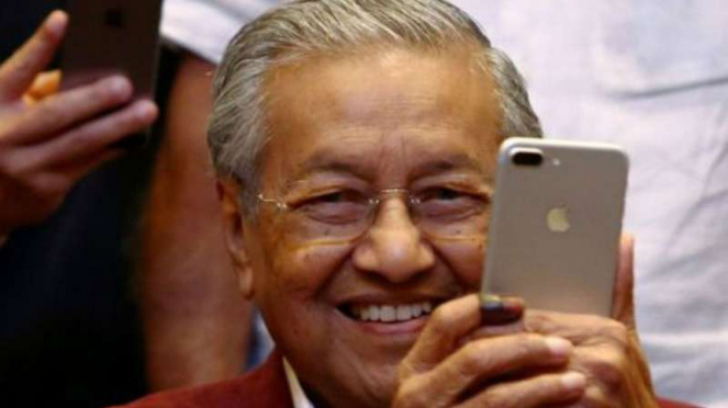 Mahathir Mohamad, pemimpin oposisi Malaysia sekaligus mantan perdana menteri negara itu.