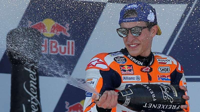 Pembalap Tim Repsol Honda, Marc Marquez