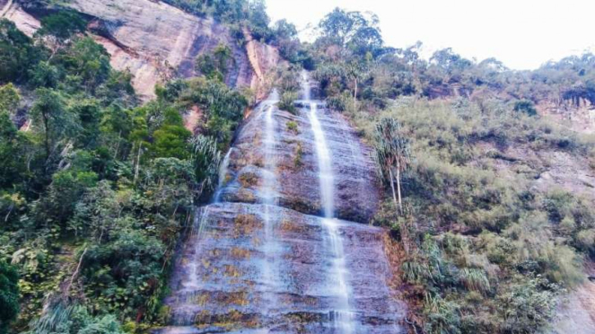 Lembah Harau di Kecamatan Harau, Kabupaten Lima Puluh Kota, Sumatera Barat. 