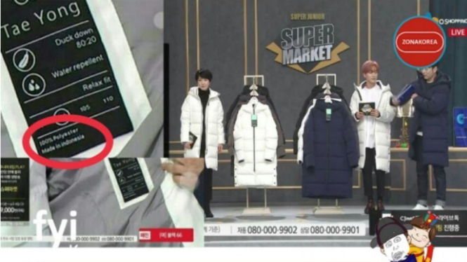 Super Junior jual mantel Made in Indonesia.