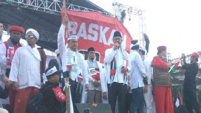 Gubernur DKI Jakarta Anies Rasyid Baswedan menghadiri Aksi 115