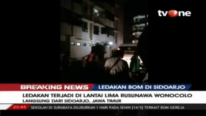 Ledakan bom Sidoarjo.