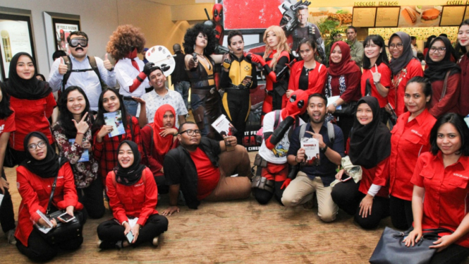 Serunya Acara Nonton Deadpool 2