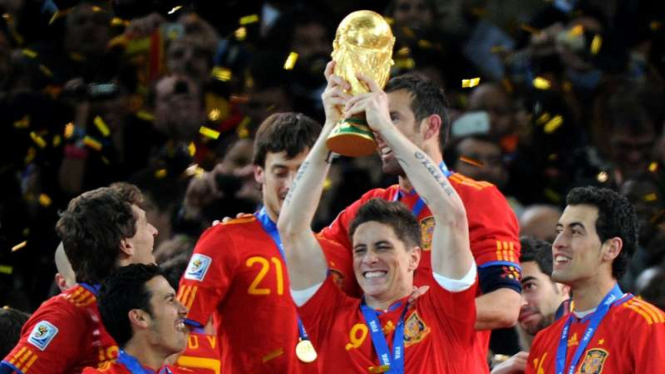 Spanyol saat juara Piala Dunia 2010.
