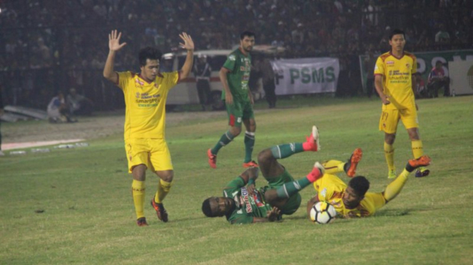 Sriwijaya FC kalah 0-1 dari PSMS Medan