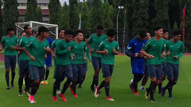 Latihan Timnas Indonesia U-19.