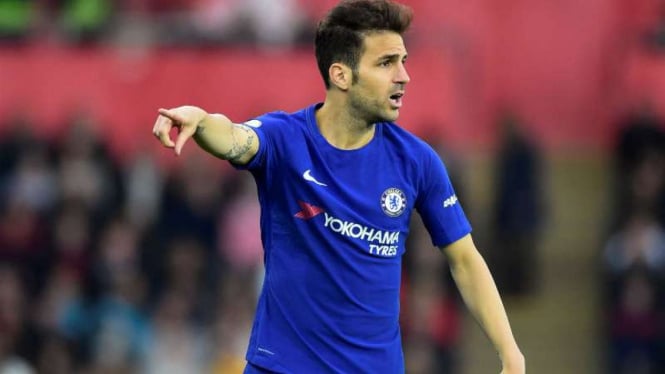 Gelandang Chelsea, Cesc Fabregas.