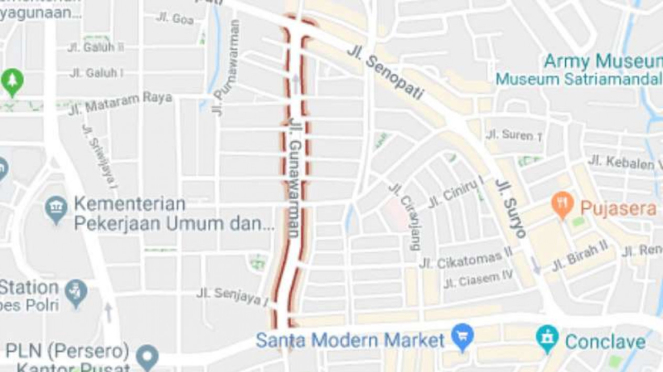 Jalan Gunawarman, Jakarta Selatan.