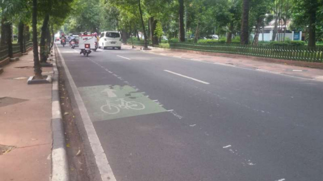 Suasana di Jalan Gunawarman, Blok, Kebayoran Baru, Jakarta Selatan.