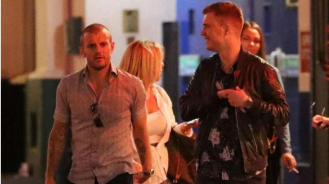 Jack Wilshere bersama teman-temannya.