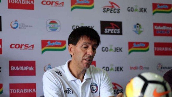 Pelatih kepala baru Arema FC Milan Petrovic.