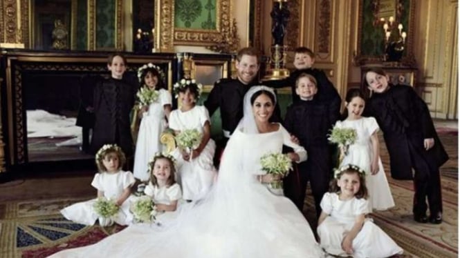 Foto pernikahan Pangeran Harry dan Meghan Markle