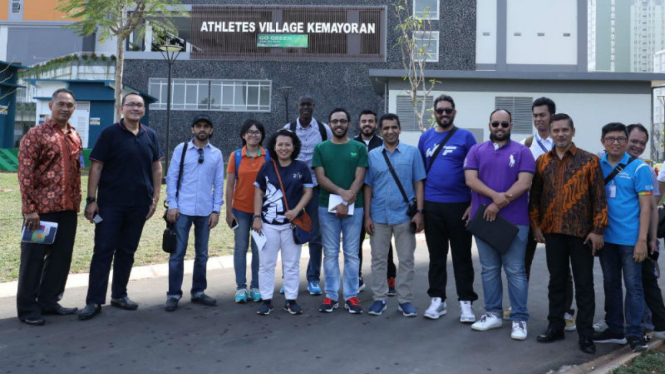 Kunjungan delegasi Arab Saudi dan Jepang ke Kampung Atlet Asian Games