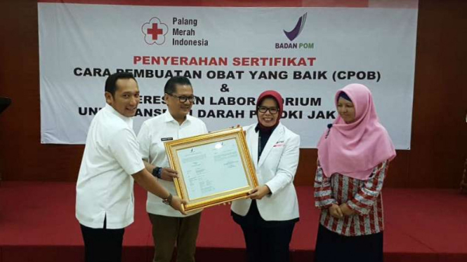 Peresmian Laboratorium Pengolahan Darah Unit Transfusi Darah PMI DKI Jakarta