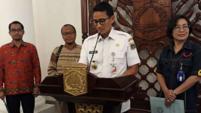 Wakil Gubernur DKI Jakarta Sandiaga Uno.