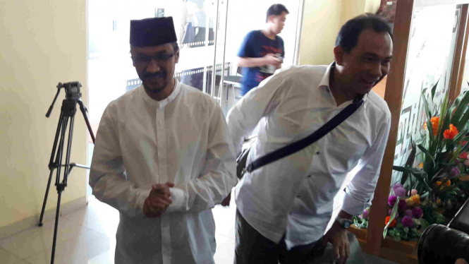 Mantan Ketua KPK Abraham Samad berkunjung ke kantor DPP PKS, Jakarta, Kamis, 24 Mei 2018.