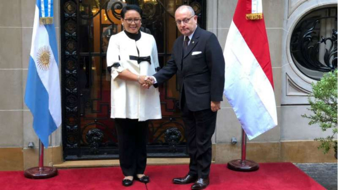 Menlu Retno Marsudi di Argentina