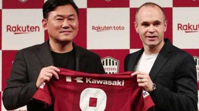 Gelandang Vissel Kobe, Andres Iniesta.